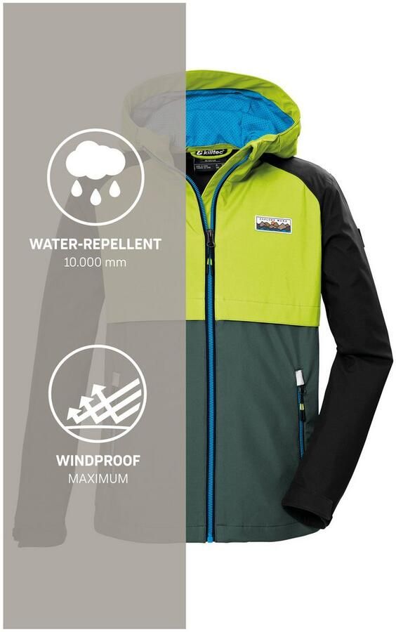 Killtec Softshell-jack KOS 137 BYS SFTSHLL JCKT kids softshelljas: wind- en waterafstotend - Foto 5