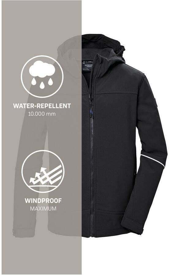 Killtec Softshell-jack KOS 143 BYS SFTSHLL JCKT Wind- en waterafstotend ade d kinderjack - Foto 5