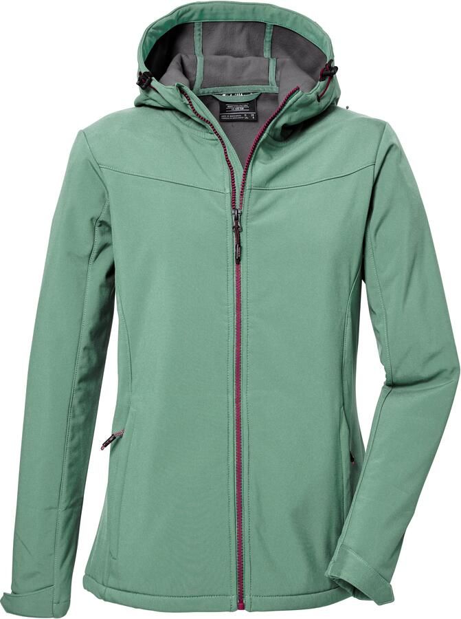 Killtec Softshell-jack KOS 179 WMN SFTSHLL JCKT 2 Wind- en waterafstotende dames softshelljack individueel aanpasbaar - Foto 2