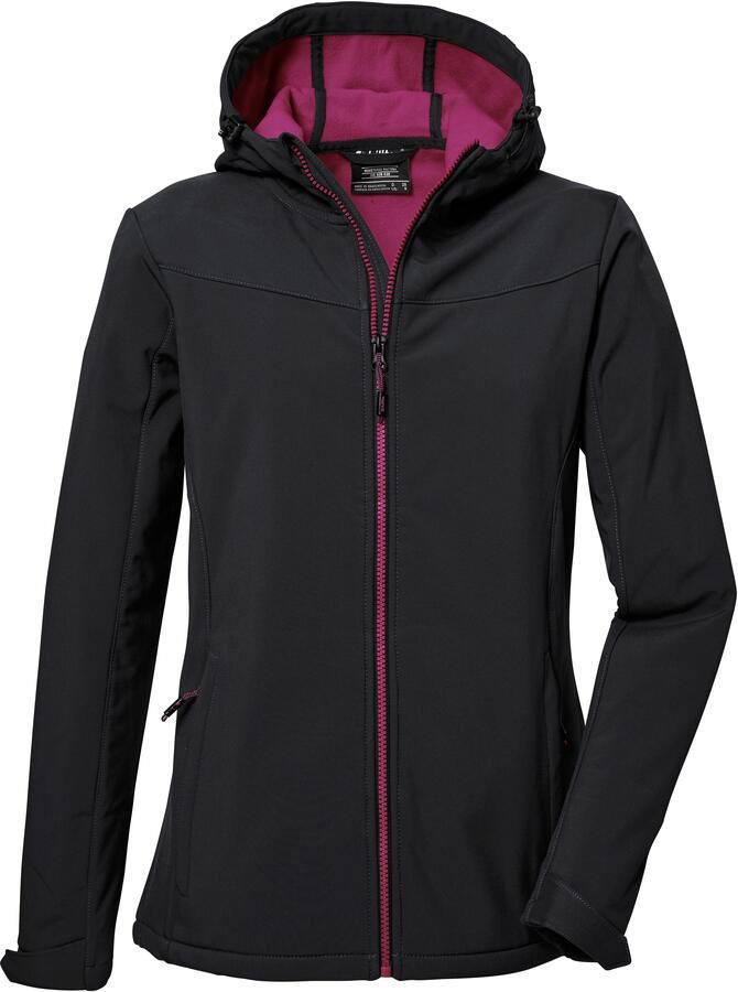 Killtec Softshell-jack KOS 179 WMN SFTSHLL JCKT 2 Wind- en waterafstotende dames softshelljack individueel aanpasbaar - Foto 2