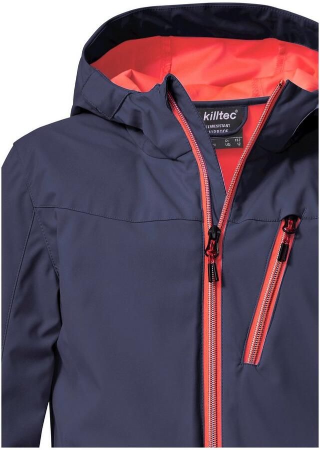 Killtec Softshell-jack KOS 235 GRLS SFTSHLL JCKT Wind- en waterafstotende kinder-softshelljas 10.000 mm waterkolom - Foto 3