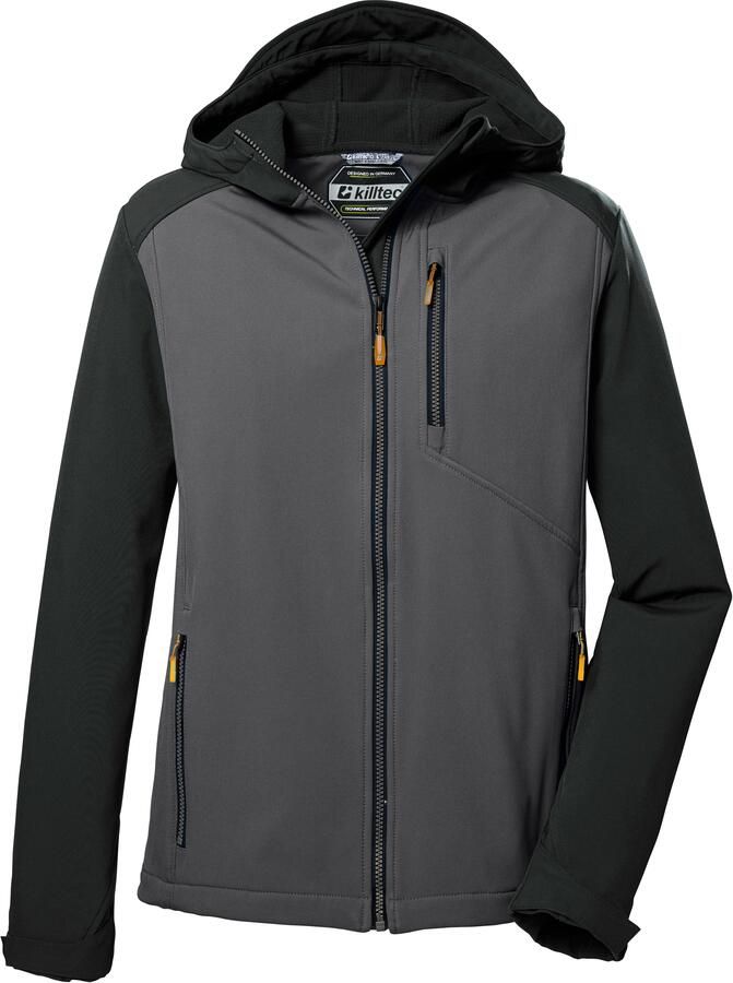 Killtec Softshell-jack KOS 265 MN SFTSHLL JCKT Softshelljas: water- en windafstotend verstelbaar reflecterend - Foto 2