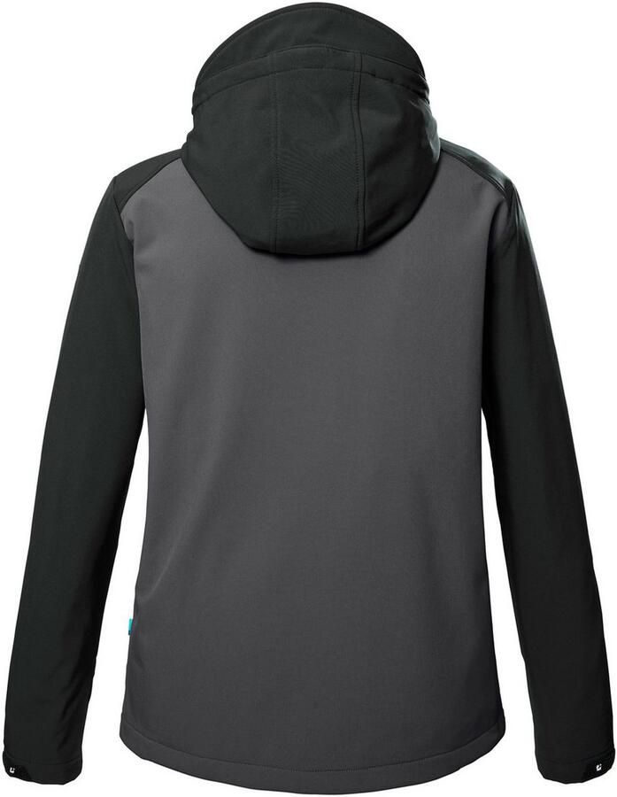 Killtec Softshell-jack KOS 265 MN SFTSHLL JCKT Softshelljas: water- en windafstotend verstelbaar reflecterend