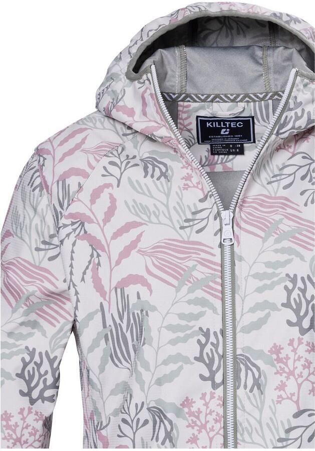 Killtec Softshell-jack KOS 56 WMN SFTSHLL JCKT Waterafstotende winddichte softshelljack met bloemprint - Foto 3