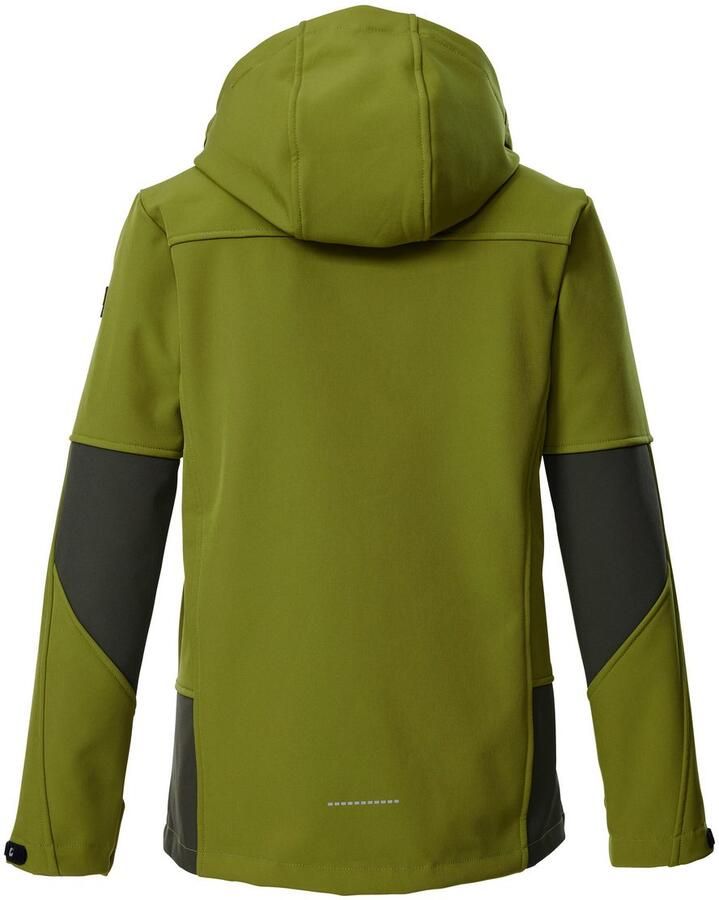 Killtec Softshell-jack KOW 226 BYS SFTSHLL JCKT Wind- en waterafstotende kinder-softshell jas fleece reflectoren