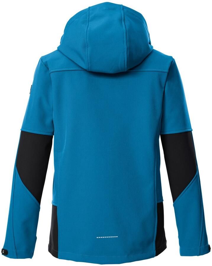 Killtec Softshell-jack KOW 226 BYS SFTSHLL JCKT Wind- en waterafstotende kinder-softshell jas fleece reflectoren