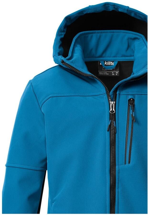 Killtec Softshell-jack KOW 226 BYS SFTSHLL JCKT Wind- en waterafstotende kinder-softshell jas fleece reflectoren - Foto 3