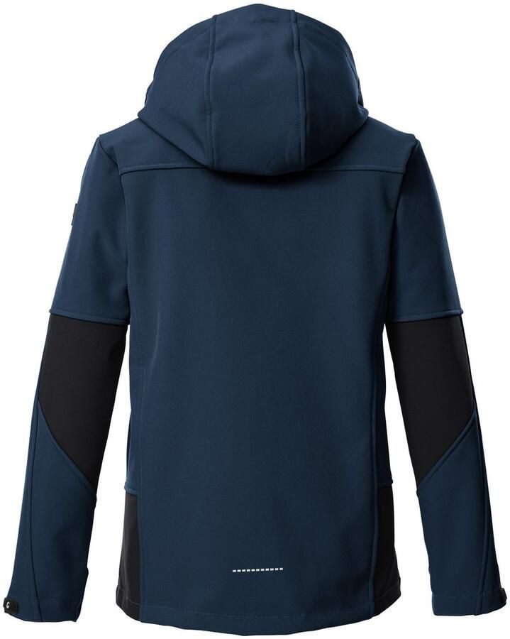 Killtec Softshell-jack KOW 226 BYS SFTSHLL JCKT Wind- en waterafstotende kinder-softshell jas fleece reflectoren