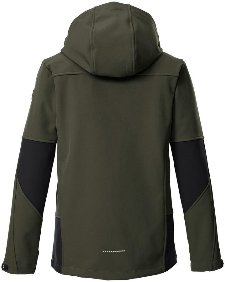 Killtec Softshell-jack KOW 226 BYS SFTSHLL JCKT Wind- en waterafstotende kinder-softshell jas fleece reflectoren