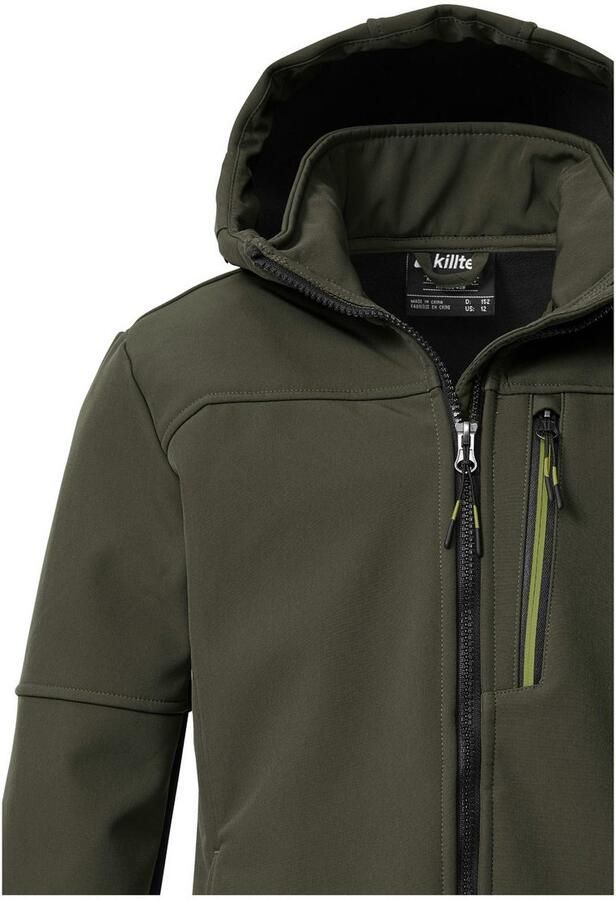 Killtec Softshell-jack KOW 226 BYS SFTSHLL JCKT Wind- en waterafstotende kinder-softshell jas fleece reflectoren - Foto 2