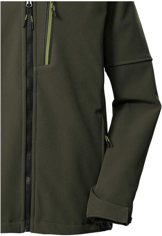 Killtec Softshell-jack KOW 226 BYS SFTSHLL JCKT Wind- en waterafstotende kinder-softshell jas fleece reflectoren - Foto 3