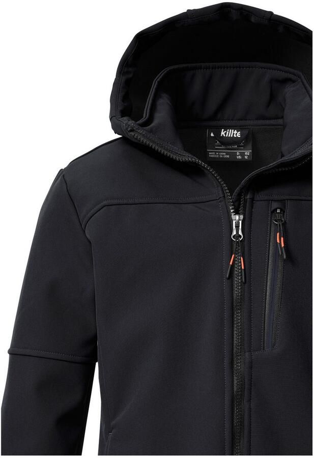 Killtec Softshell-jack KOW 226 BYS SFTSHLL JCKT Wind- en waterafstotende kinder-softshell jas fleece reflectoren - Foto 3