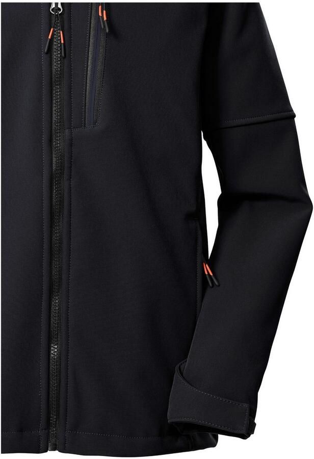 Killtec Softshell-jack KOW 226 BYS SFTSHLL JCKT Wind- en waterafstotende kinder-softshell jas fleece reflectoren - Foto 4