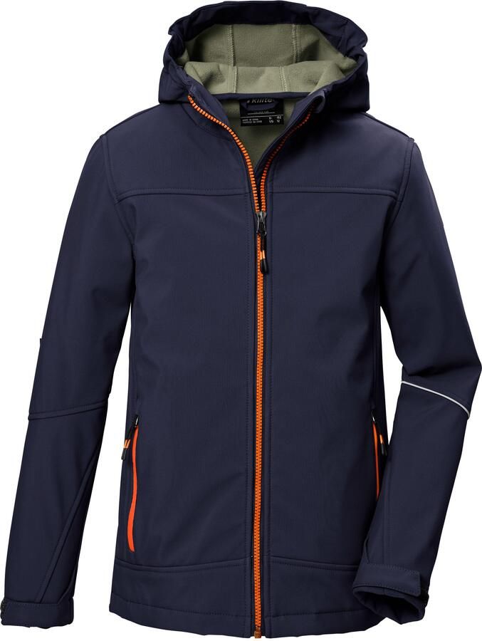 Killtec Softshell-jack KOW 366 BYS SFTSHLL JCKT Waterafstotende softshelljack met fleece capuchon en reflectoren - Foto 5