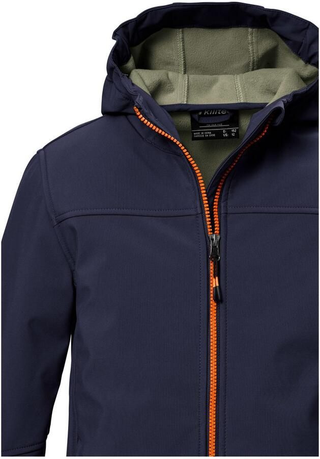 Killtec Softshell-jack KOW 366 BYS SFTSHLL JCKT Waterafstotende softshelljack met fleece capuchon en reflectoren - Foto 3