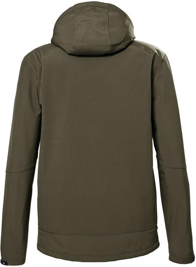 Killtec Softshell-jack MN SFTSHLL JCKT Wind- en waterafstotende softshelljack met verstelbare details