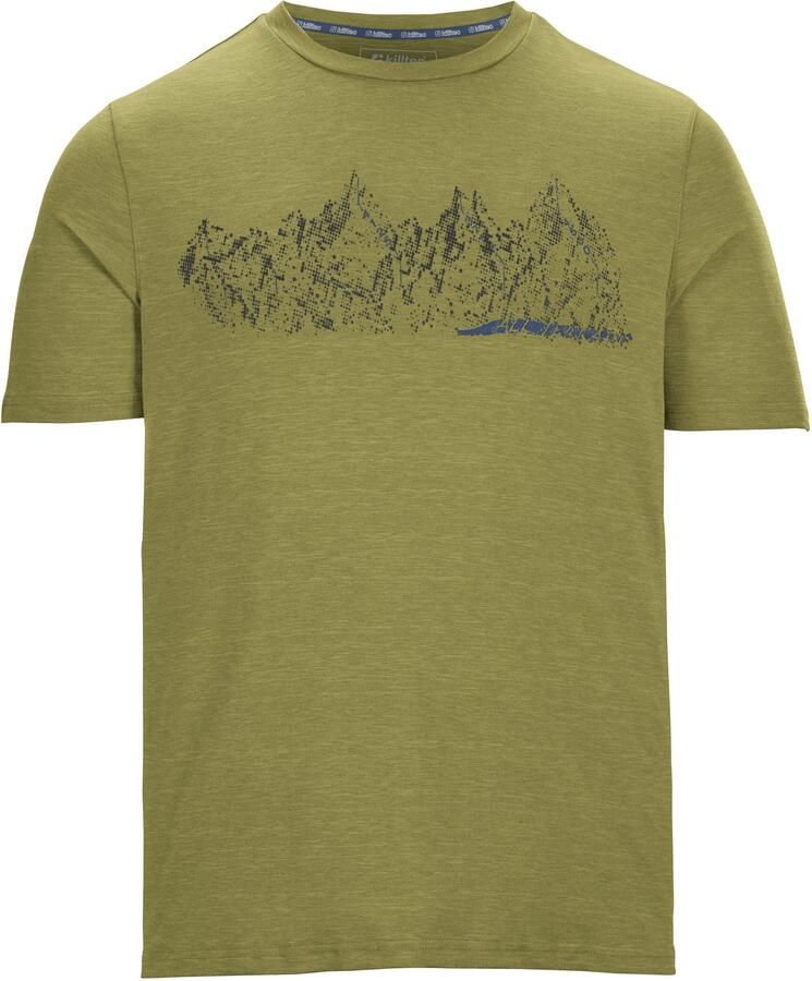 Killtec T-shirt Lilleo MN TSHRT C Sneldrogend heren T-shirt met bergprint en melange-look - Foto 2