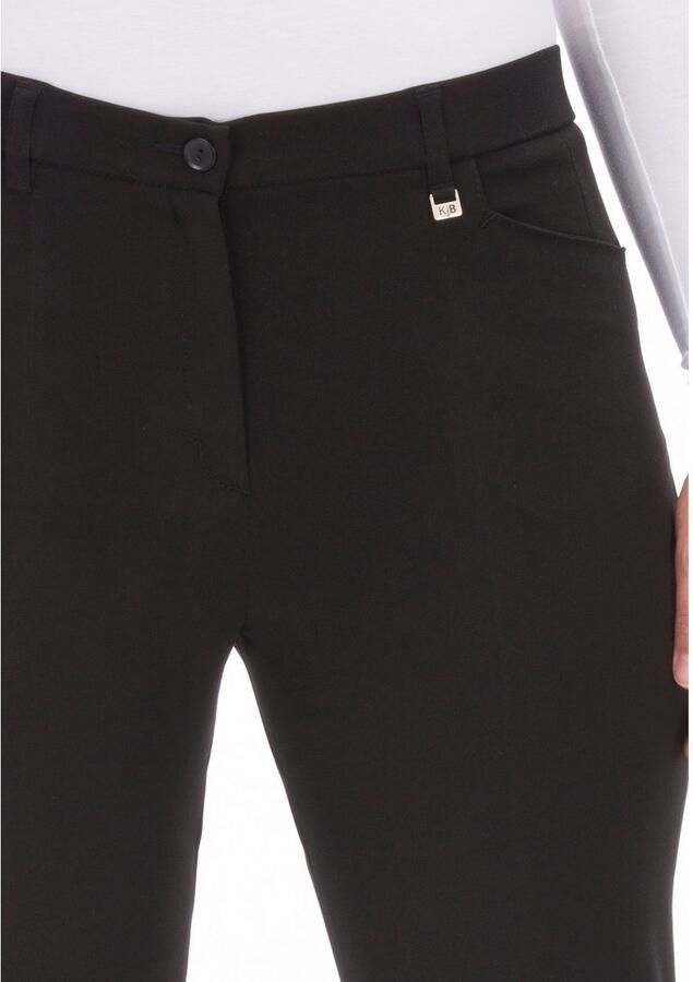 KjBRAND Stoffen broek Bea in Bi-Stretch Kamgarenlook met Persplooien