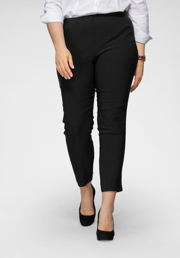 KjBRAND Stoffen broek Susie XS Ankle Bengaline Zomerbroek met elastische band - Foto 10