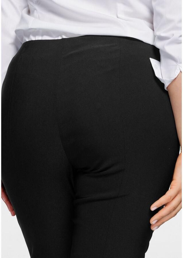 KjBRAND Stoffen broek Susie XS Ankle Bengaline Zomerbroek met elastische band