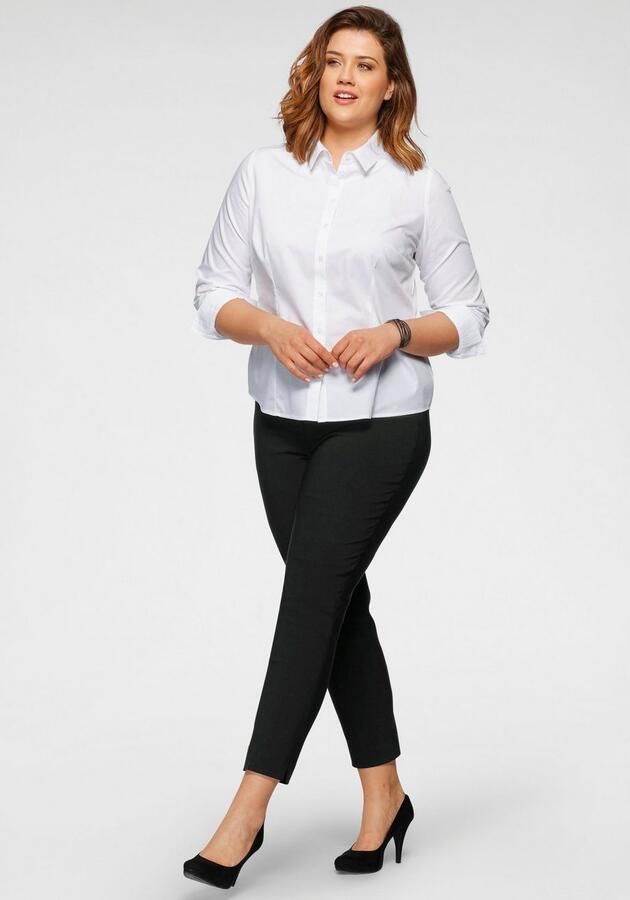 KjBRAND Stoffen broek Susie XS Ankle Bengaline Zomerbroek met elastische band - Foto 5