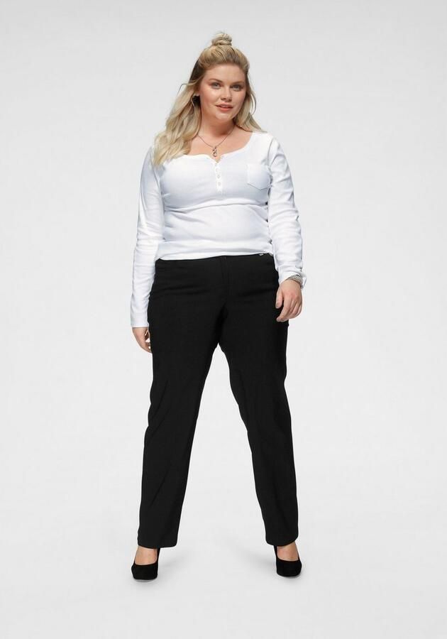 KjBRAND Stretchbroek Babsie Bengaline: prettige bovenbeenwijdte - Foto 5