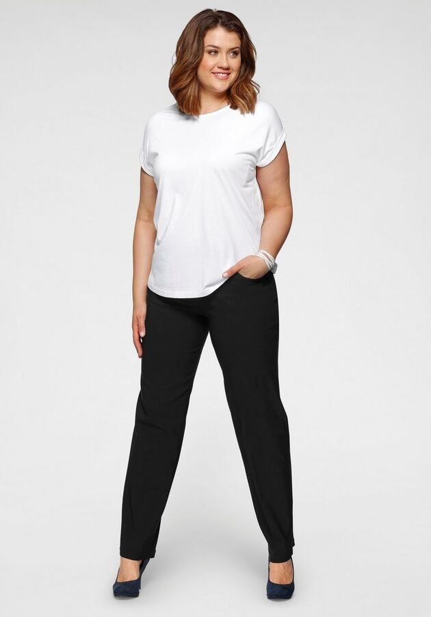 KjBRAND Stretchbroek Babsie Bengaline: prettige bovenbeenwijdte - Foto 5