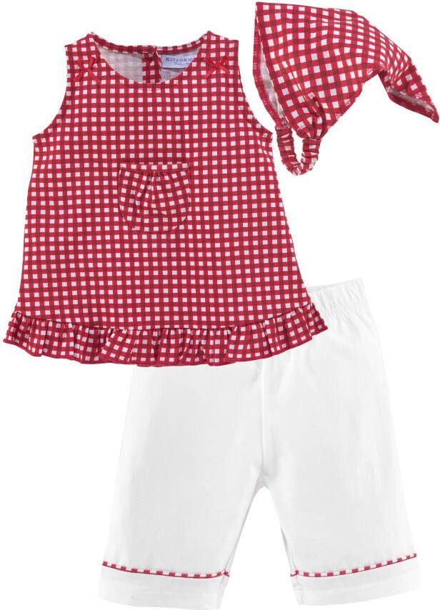 Klitzeklein Jurk broek & hoofddoek Babyset gemaakt van biologisch katoen (voordeelset 3-delig Babymeisje)