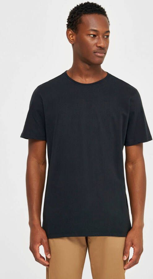 KnowledgeCotton Apparel T-shirt Basic shirt met rechte pasvorm