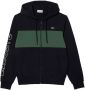 Lacoste Heren Color Block Sweatshirt Sh1416 Zwart Heren - Thumbnail 1