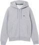 Lacoste Herenhoodie met rits en hoge kraag Gray Heren - Thumbnail 3