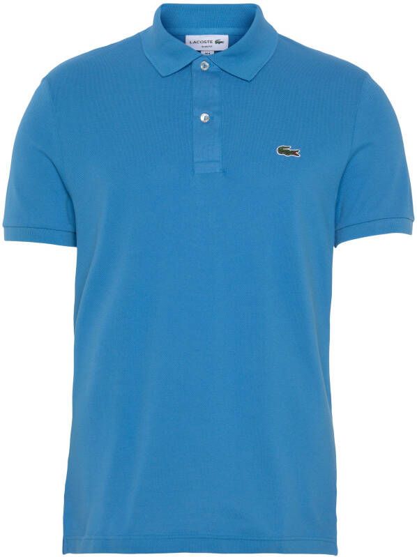 Lacoste Ricked cutting Polo in Petit Piqué Blauw Heren