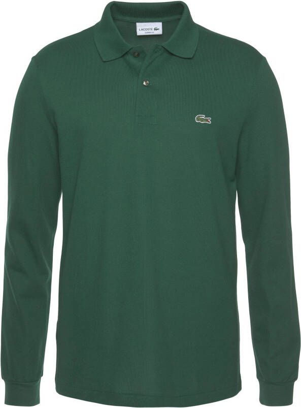 Lacoste Poloshirt met lange mouwen Basic stijl