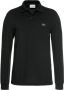 LACOSTE Heren Polo's & T-shirts 1hp2 Men Long Sleeved Best Polo Zwart - Thumbnail 2