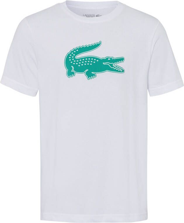 Lacoste Shirt met ronde hals met gestructureerde labelprint