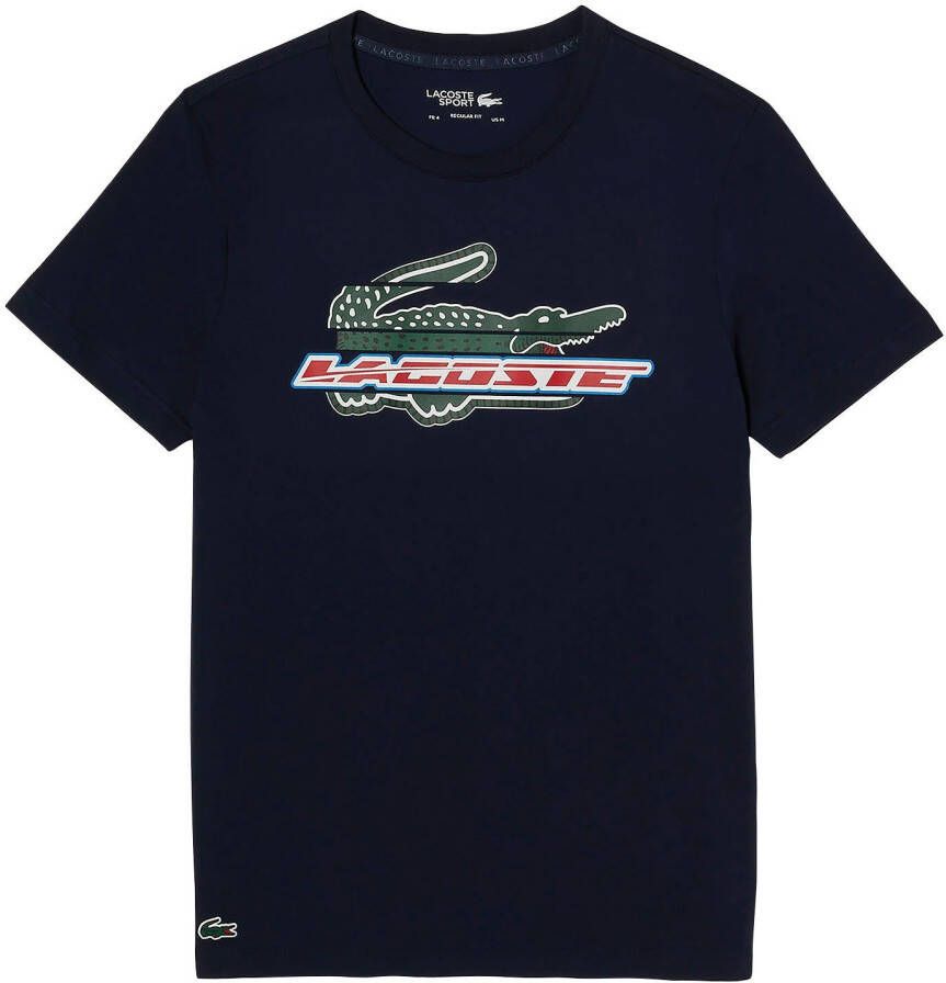 Lacoste Heren Sport T-Shirt Th5156 Blauw Heren