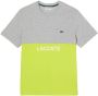 Lacoste Heren Color Block T-Shirt Th8372 Grijs Heren - Thumbnail 3