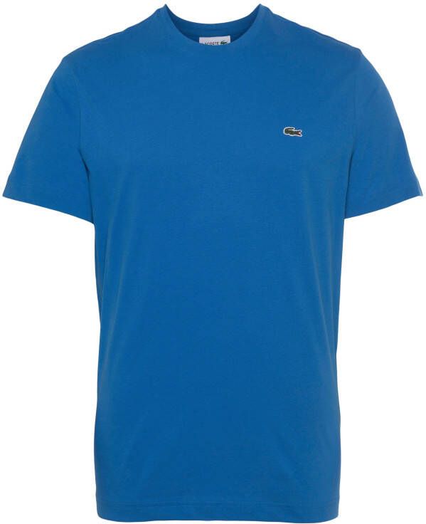 Lacoste Blauw Heren T-shirt met Krokodil Patch Blue Heren