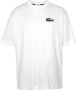 LACOSTE Polo's & T-shirts Crewneck Pimakatoenen Jersey T-shirt Wit - Thumbnail 1