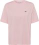 Lacoste Licht en Natuurlijk Roze T-Shirt Roze Dames - Thumbnail 2