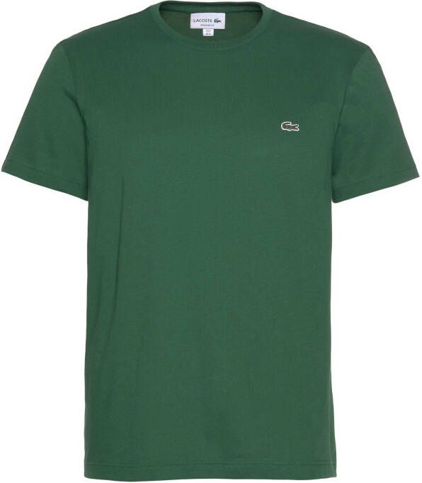 Lacoste Verts Korte Mouw Katoenen T-Shirt Green