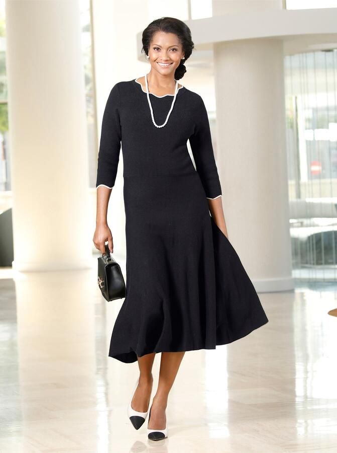 Lady Gebreide jurk - Foto 4