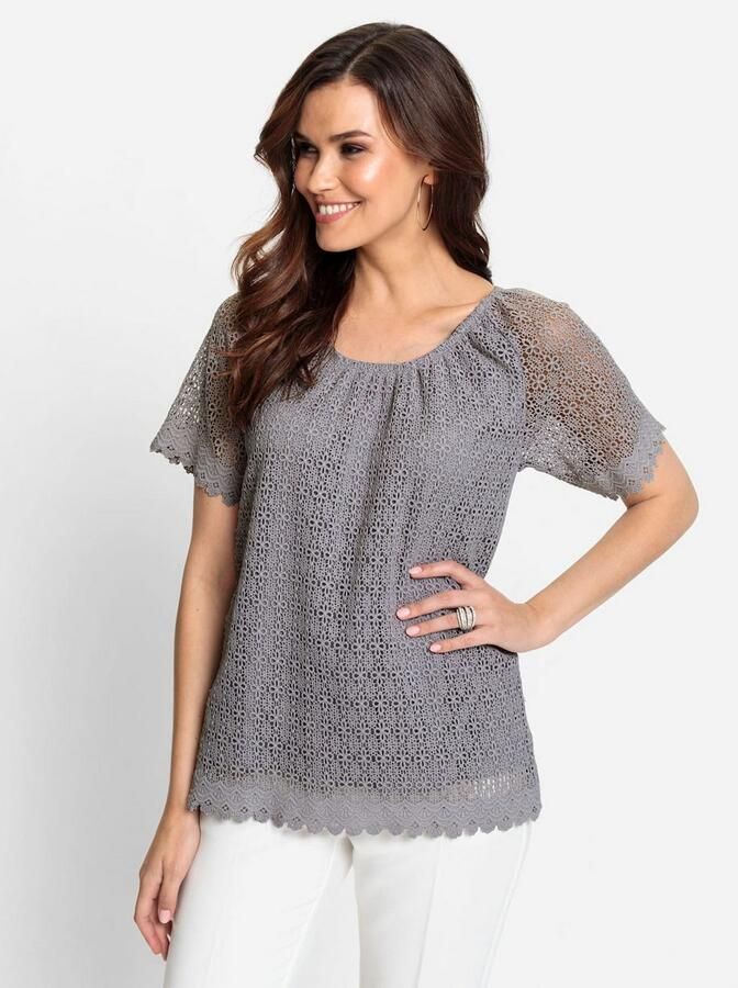 Lady Kanten Shirt (1-delig)