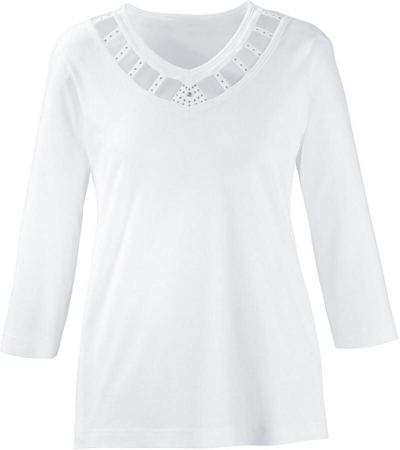 Lady Shirt met 3 4-mouwen Shirt (1-delig)