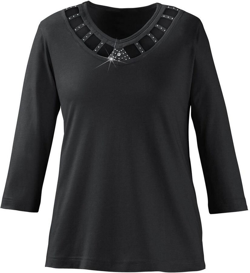 Lady Shirt met 3 4-mouwen Shirt (1-delig)