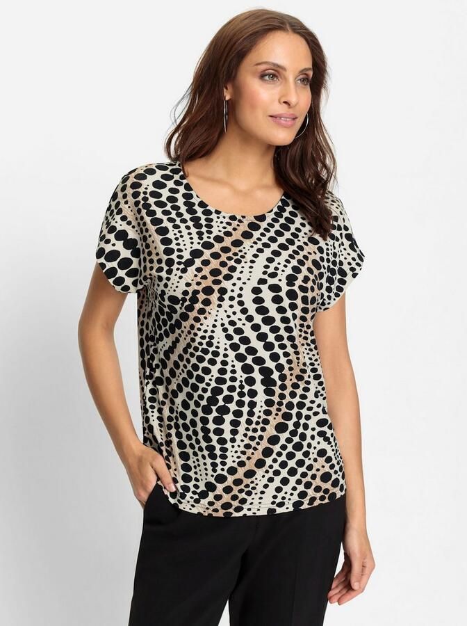 Lady Shirt met print (1-delig)