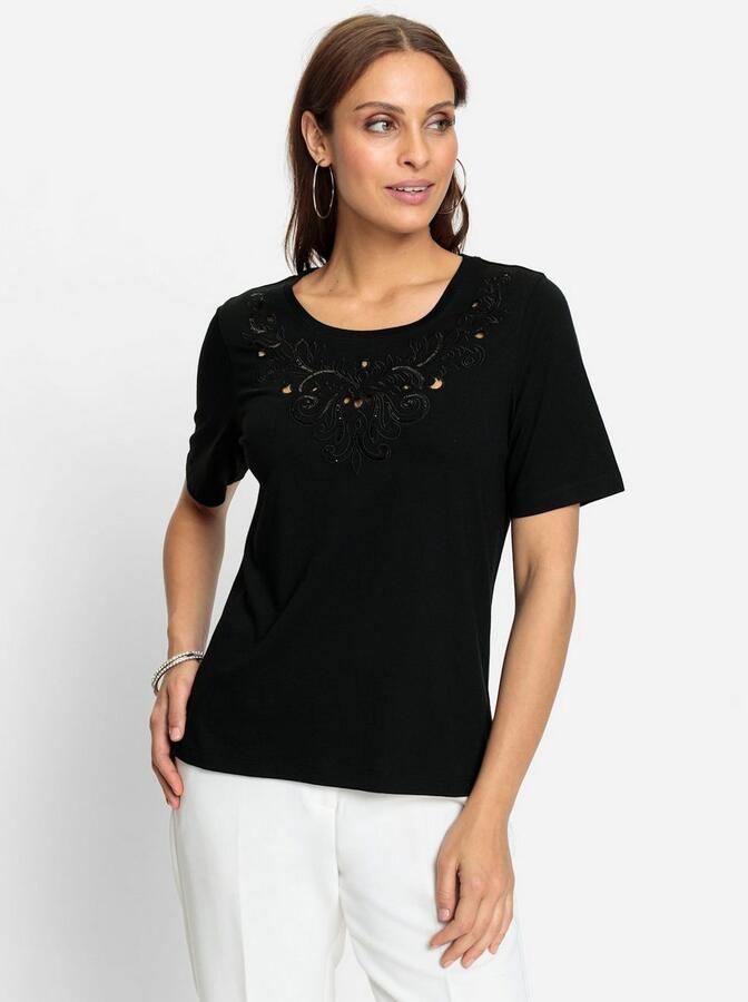 Lady Shirt met ronde hals Shirt met korte mouwen (1-delig)