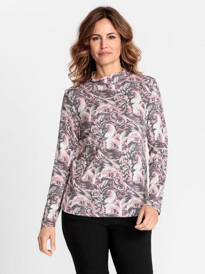 Lady Shirt met staande kraag Shirt (1-delig)