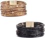 Lascana Wikkelarmbandenset Wikkelarmband in layer-look met parels magnetische armband armbanden set (2-delig) - Thumbnail 1