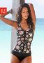Lascana Badpak met gebloemde print en modellerend effect - Thumbnail 1